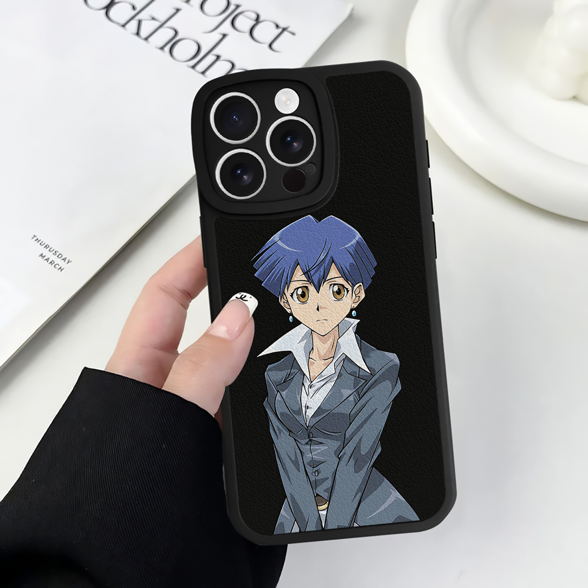 遊☆戯☆王 Yu-Gi-Oh! 【iPhone 16シリーズ対応】シリコンスマホケース（レザー調） 材質：シリコン